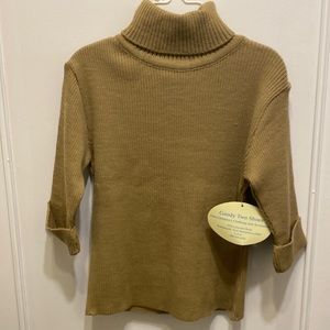 Girls tan knit turtleneck new